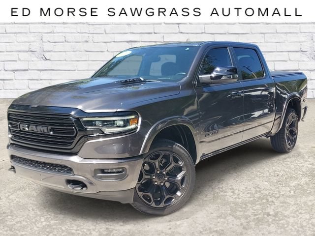 2024 RAM 1500 Limited in Gry/Gray — front three-quarter view