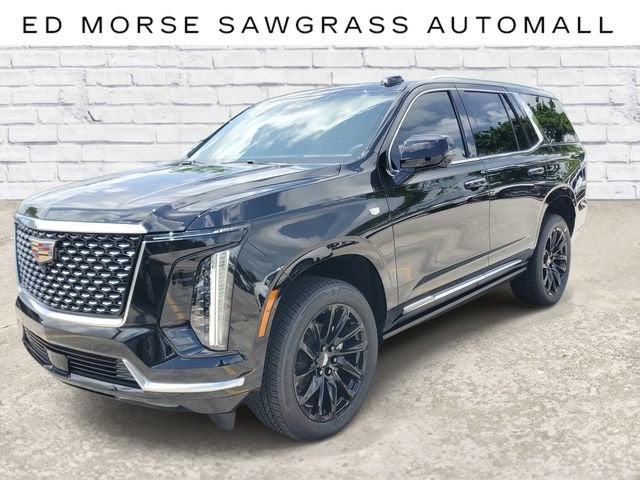 2026 Cadillac Escalade Luxury in Black Raven — front three-quarter view