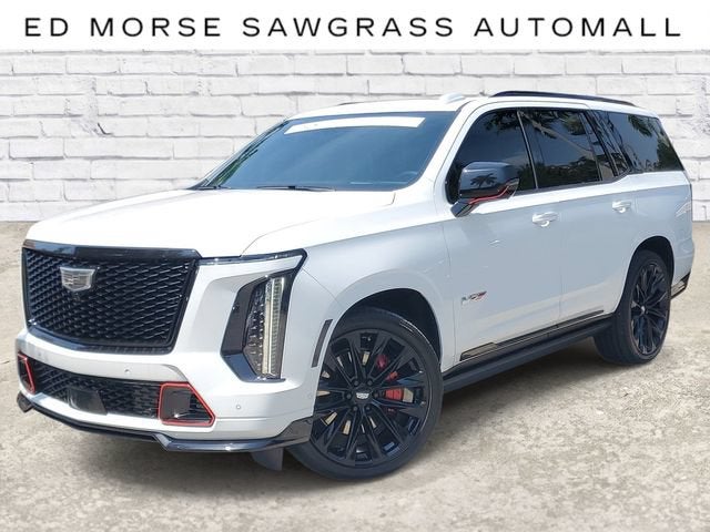 2026 Cadillac Escalade V-Series in Vibrant White Tricoat — front three-quarter view
